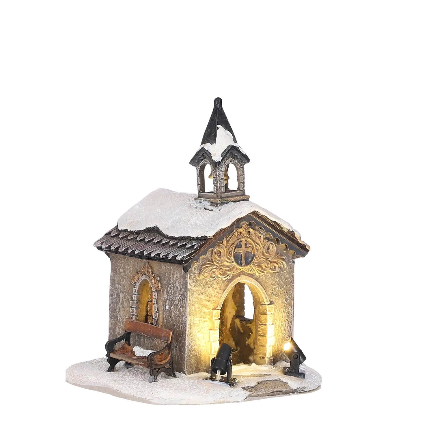 Luville Collectables Chapel 11 cm x 11 cm x 15 cm