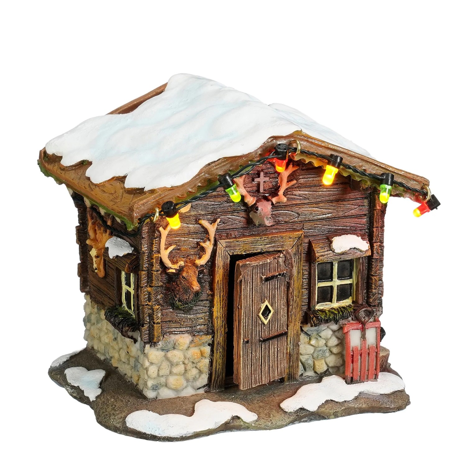 Luville LED-Collectables Berghütte 10,5 cm x 8 cm x 9,5 cm