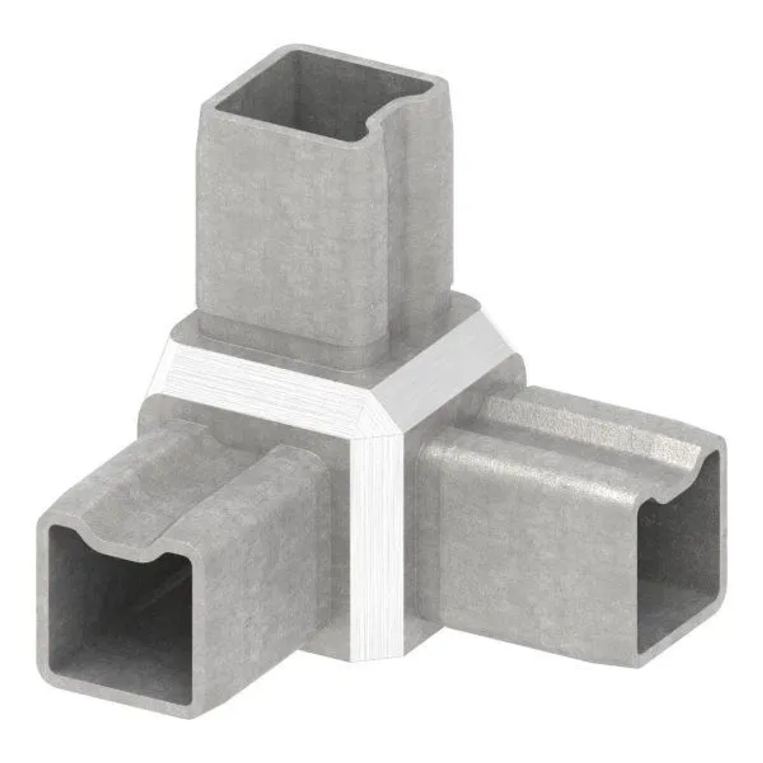 FeNau Steck-Eckverbinder V4A Für Vierkantrohr 25 X 25 X 2 mm 3-Wege