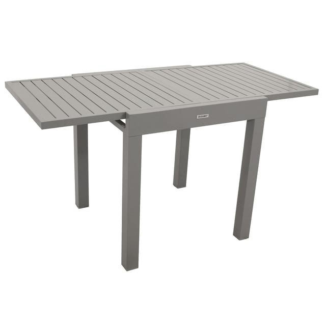 Degamo - Balkon-Ausziehtisch tirana 70/140x70cm, Aluminium silbergrau