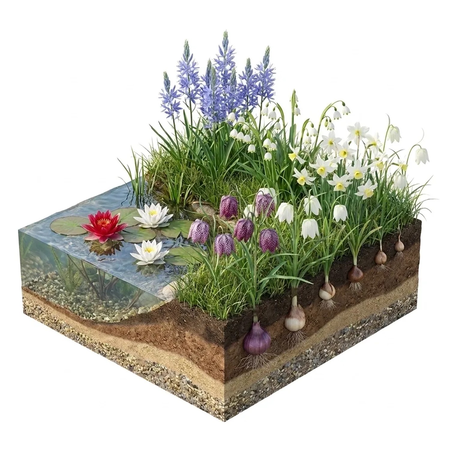 Vdvelde Aqua Bulbs 'Wildblumen' Blumenzwiebeln Für Den Teichrand Insektenfreundlich