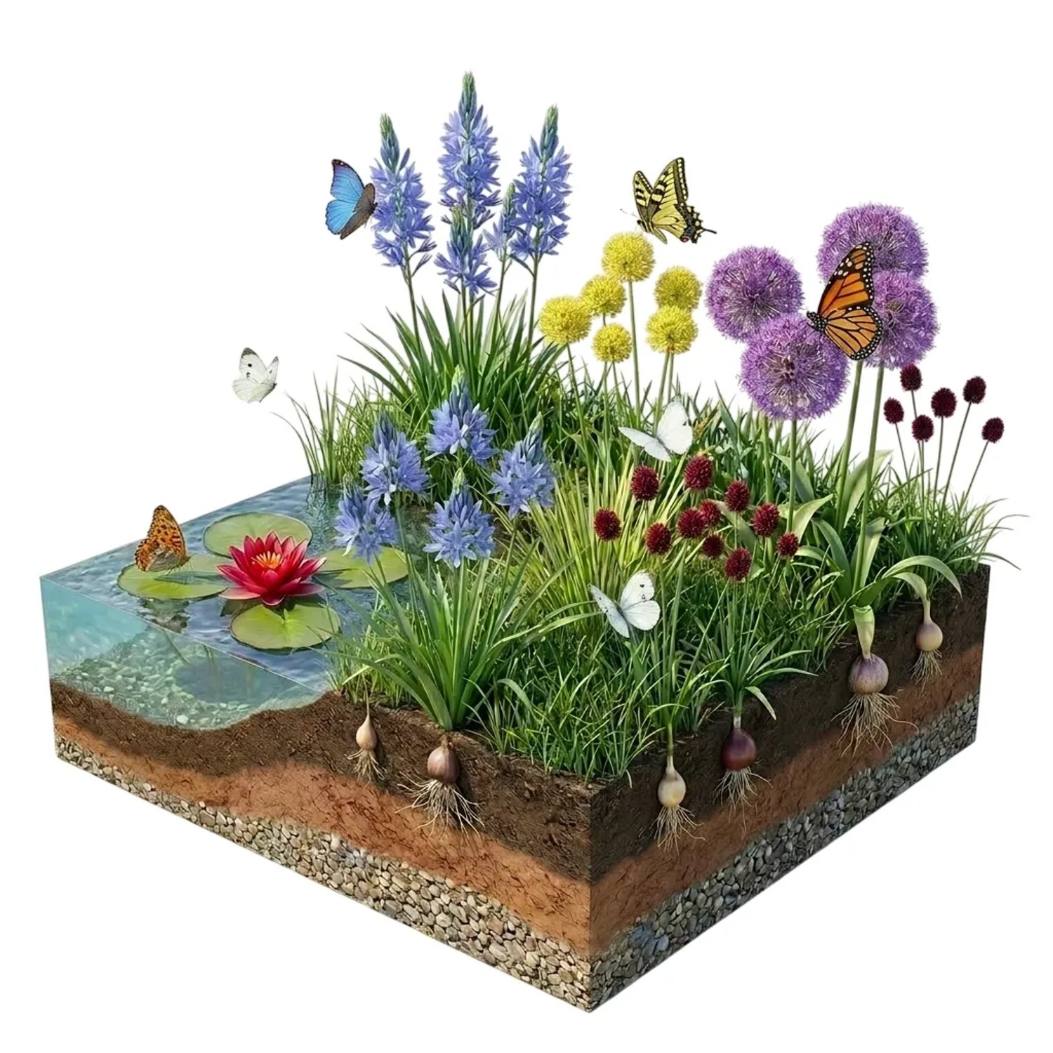 Vdvelde Aqua Bulbs Schmetterlingsfreundlich Blumenzwiebeln Für Den Teichrand