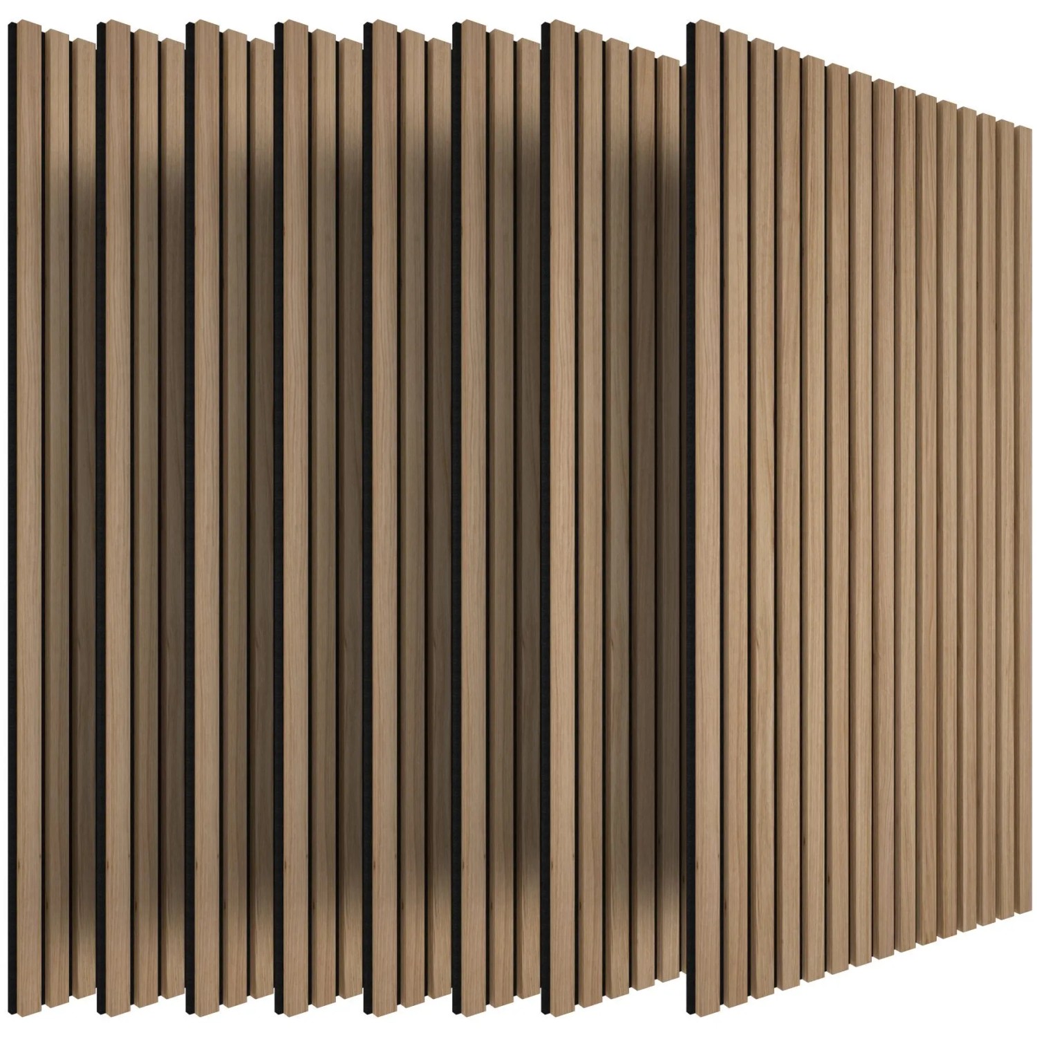 Tectake Akustikpaneele Sonic Wall Iii Holzoptik In Eiche Schallabsorbierender Filz 8Er Set 120 x 60 x 1 1 cm Eiche