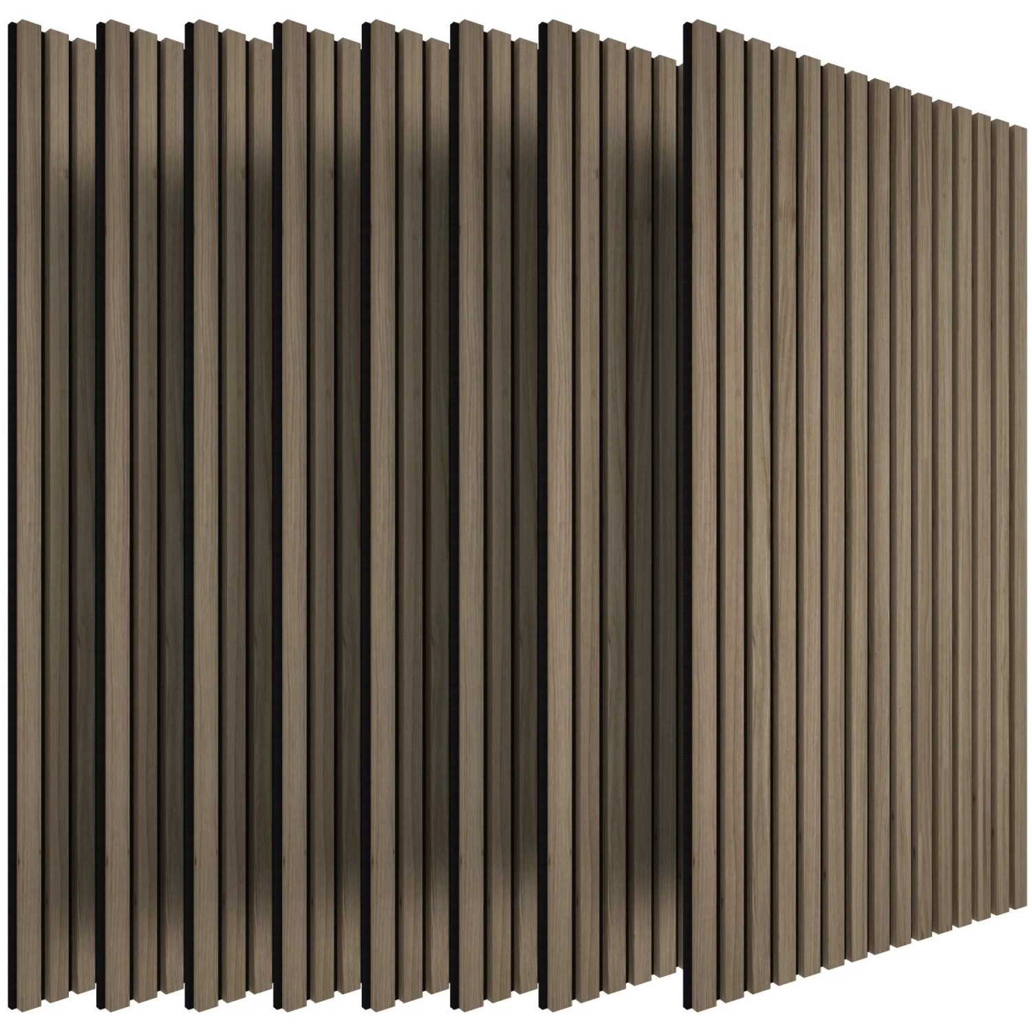 Tectake Akustikpaneele Sonic Wall Iii Holzoptik In Eiche Dunkel Schallabsorbierender Filz 8Er Set 120 x 60 x 1 1 cm Eiche Dunkel