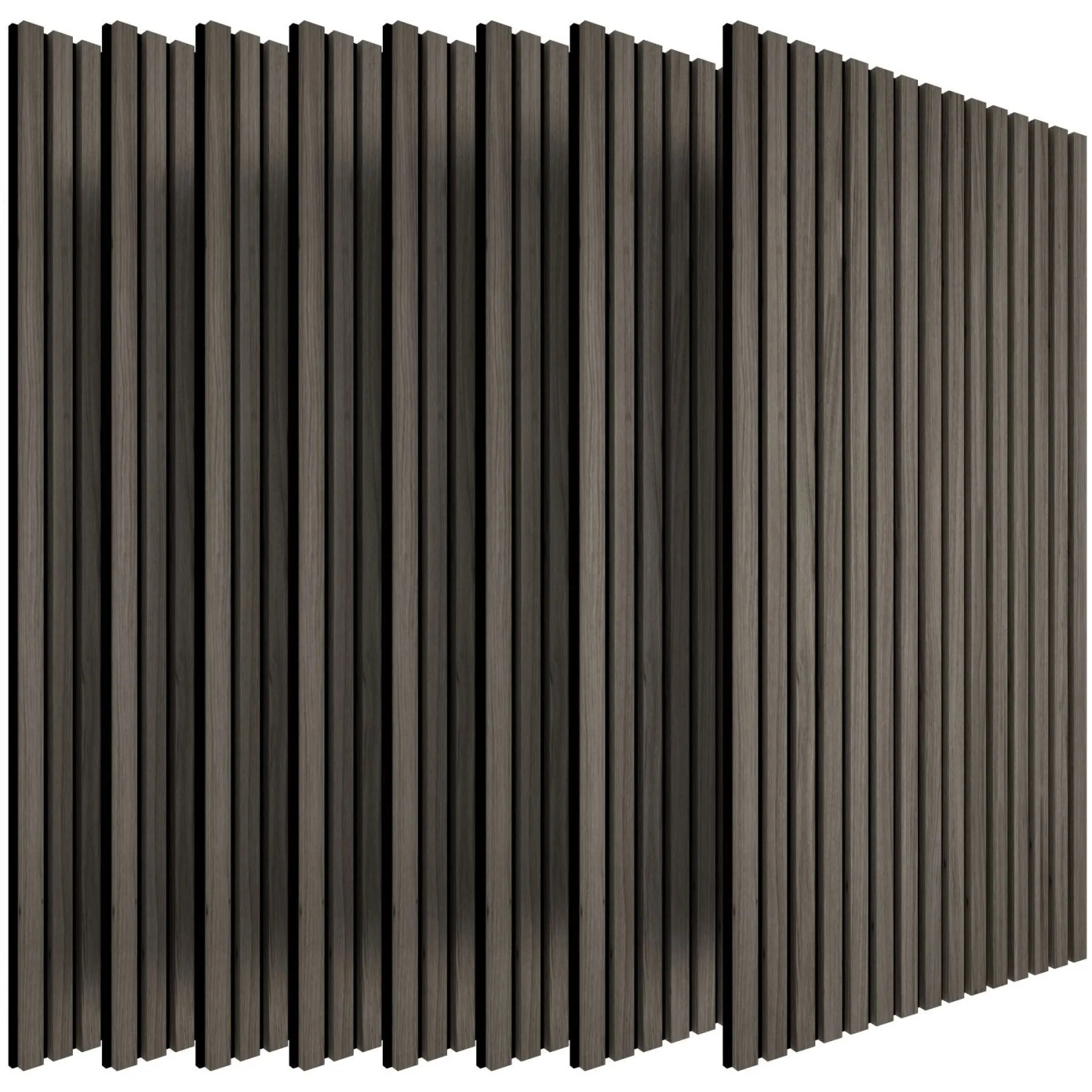 Tectake Akustikpaneele Sonic Wall Iii Holzoptik In Eiche Grau Schallabsorbierender Filz 8Er Set 120 x 60 x 1 1 cm Eiche Grau