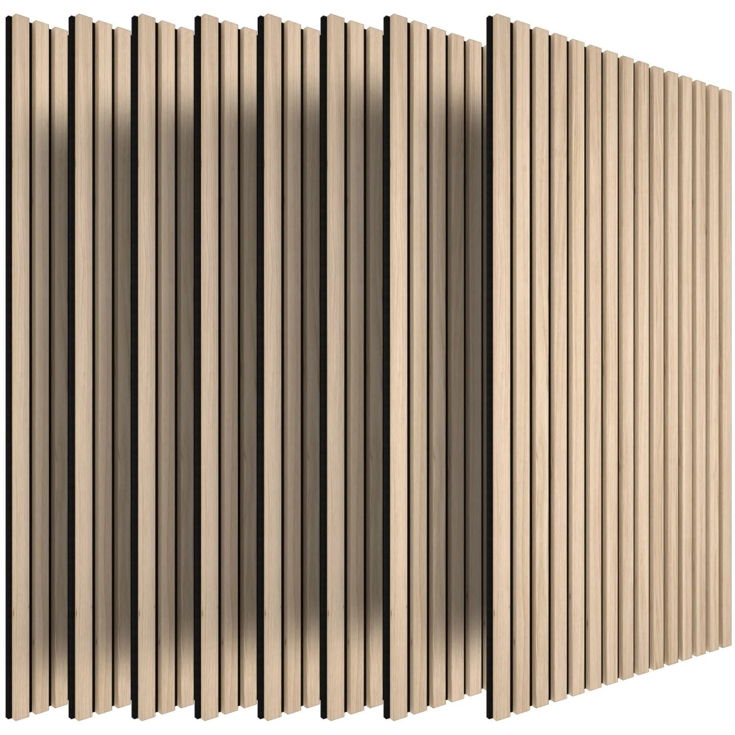 Tectake Akustikpaneele Sonic Wall Iii Holzoptik In Eiche Hell Schallabsorbierender Filz 8Er Set 120 x 60 x 1 1 cm Eiche Hell