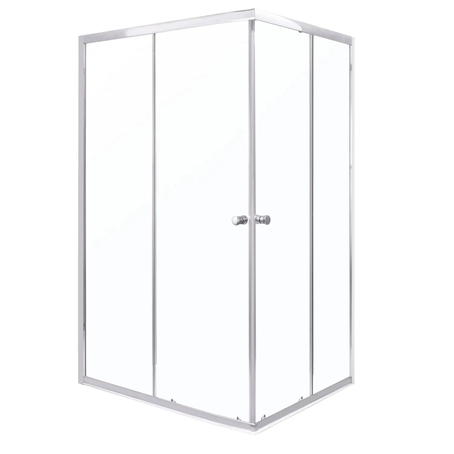 Kerra Duschkabine Olga SQ 70x70cm 4mm ESG Glas Verchromt ohne Duschwanne