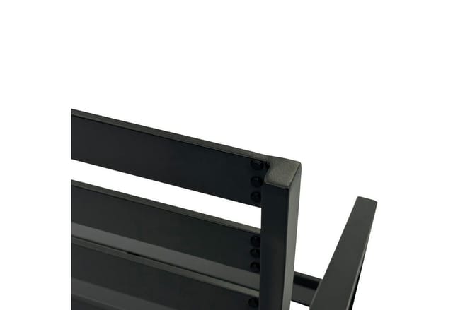 Bank 2-sitzer atlanta, Aluminium schwarz