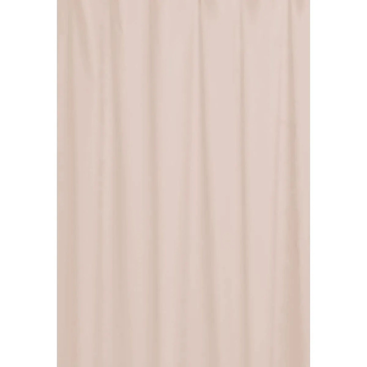 Euroshowers Duschvorhang Neutral Rosa Polyester mit 12 Ringen