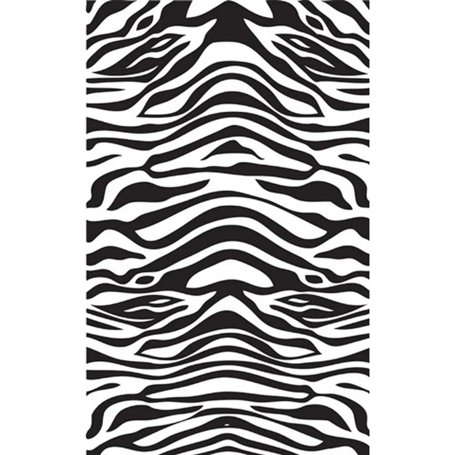 Euroshowers Duschvorhang Zebra 180 x 200 cm Polyester mit 12 Ringen