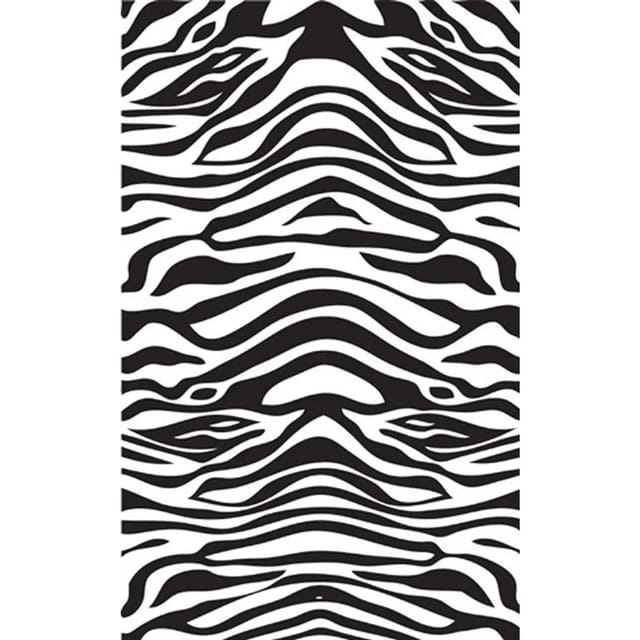 Euroshowers Duschvorhang Zebra 180 x 200 cm Polyester mit 12 Ringen