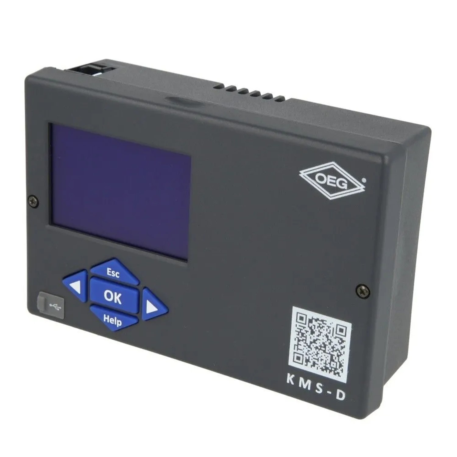Universal Heizungsregelung KMS-D mit LCD-Display und USB-Anschluss 144 x 96 mm