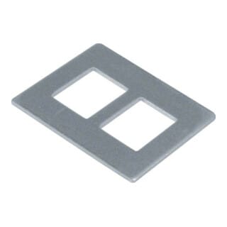 Hager Montageplatte GTVD2/3 2xRJ45 19,3x14,8 GTVDM012