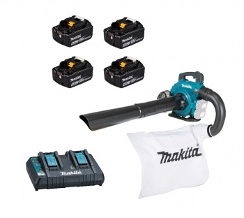 Makita DUB363PG4V 4x BL1860B 6Ah Akku + DC18RD
