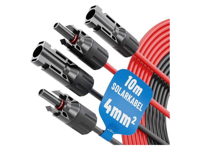 Solarkabel-Set 910003, MC4, 2x 10 m, 4 mm² - Absina