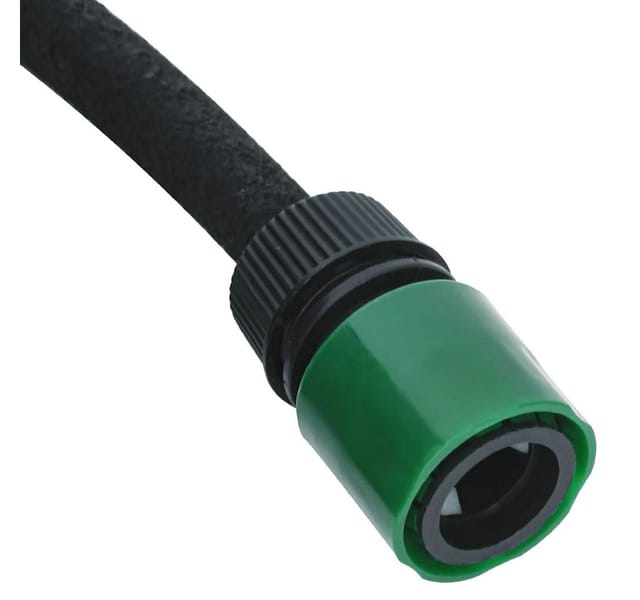 Tropfschlauch Schwarz 0,6" 100 M Gummi Vidaxl