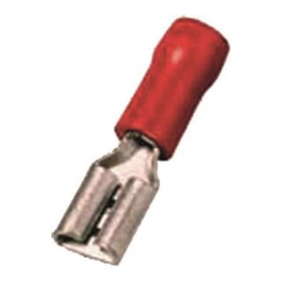 Intercable Flachsteckhülse ICIQ145FH 0,5-1qmm 4,8 x 0,5 rot Messing verzinnt