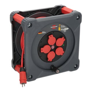 Brennenstuhl Kabeltrommel KA 5210 5 IP44 50m H07BQ-F 3G2,5 rot