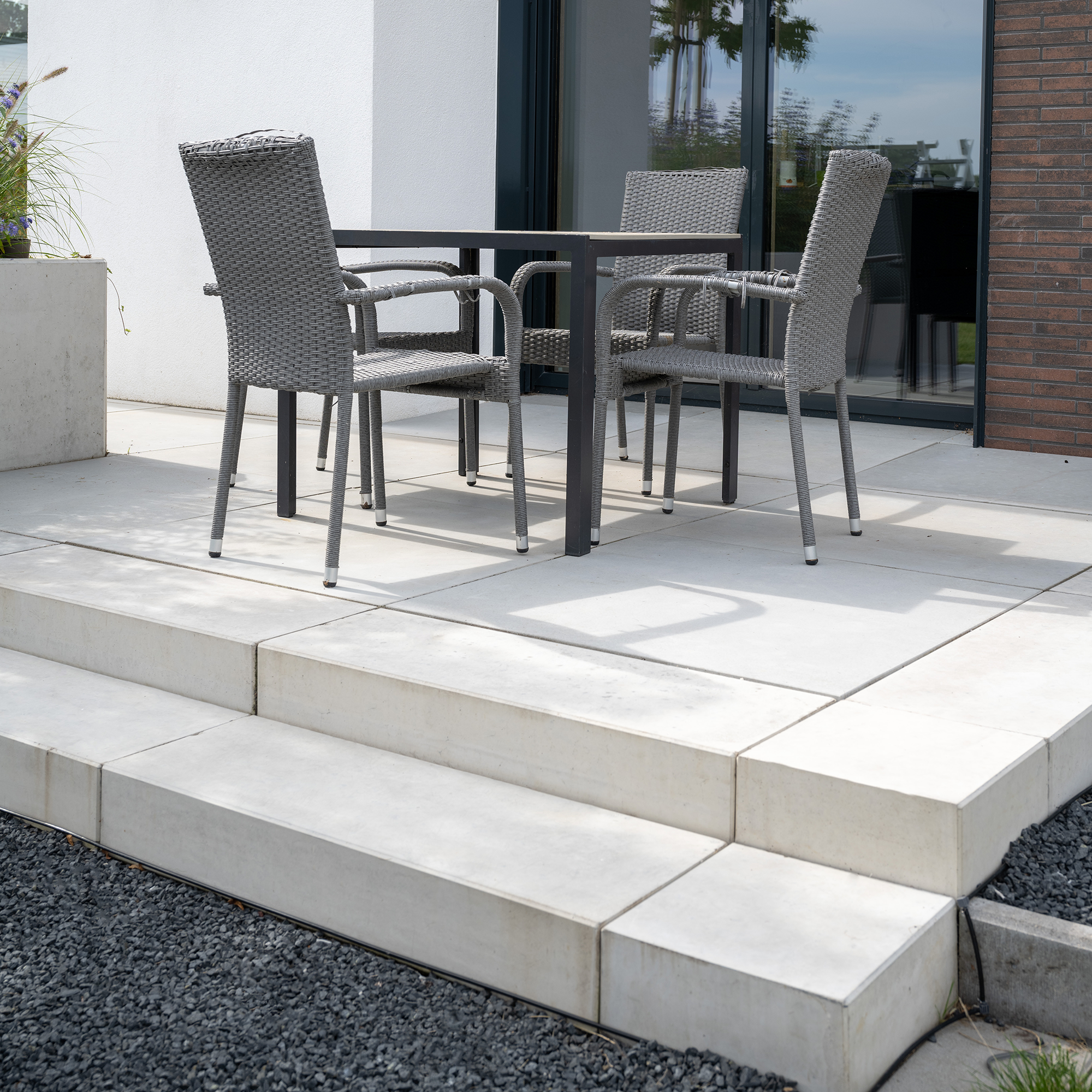 Diephaus Hohlblockstufe 'T-Stair Clean' grau 100 x 35 x 15 cm Bild 3