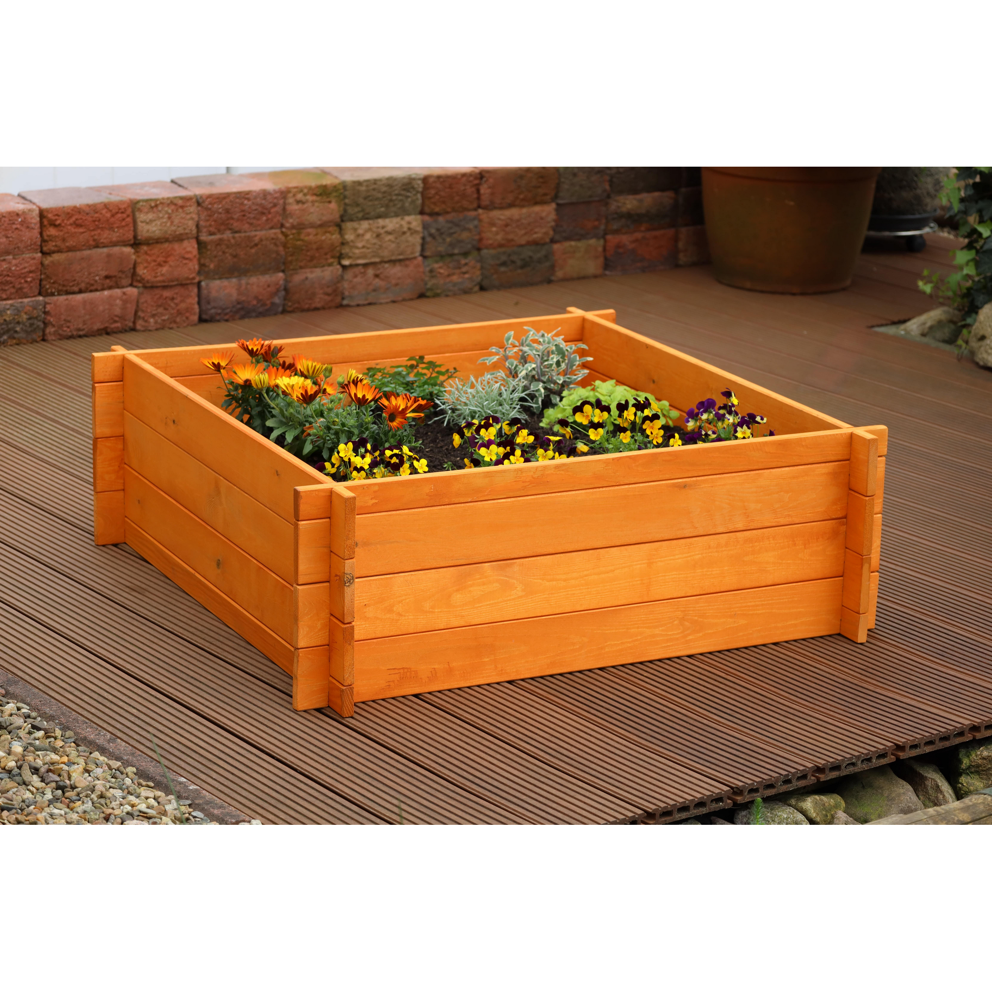 Kiehn-Holz Erhöhtes Pflanzbeet braun Kiefernholz 100 x 100 x 33,5 cm Bild 3