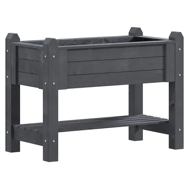 Kiehn-Holz Kräuterbeet grau Kiefernholz 114 x 60 x 84,5 cm