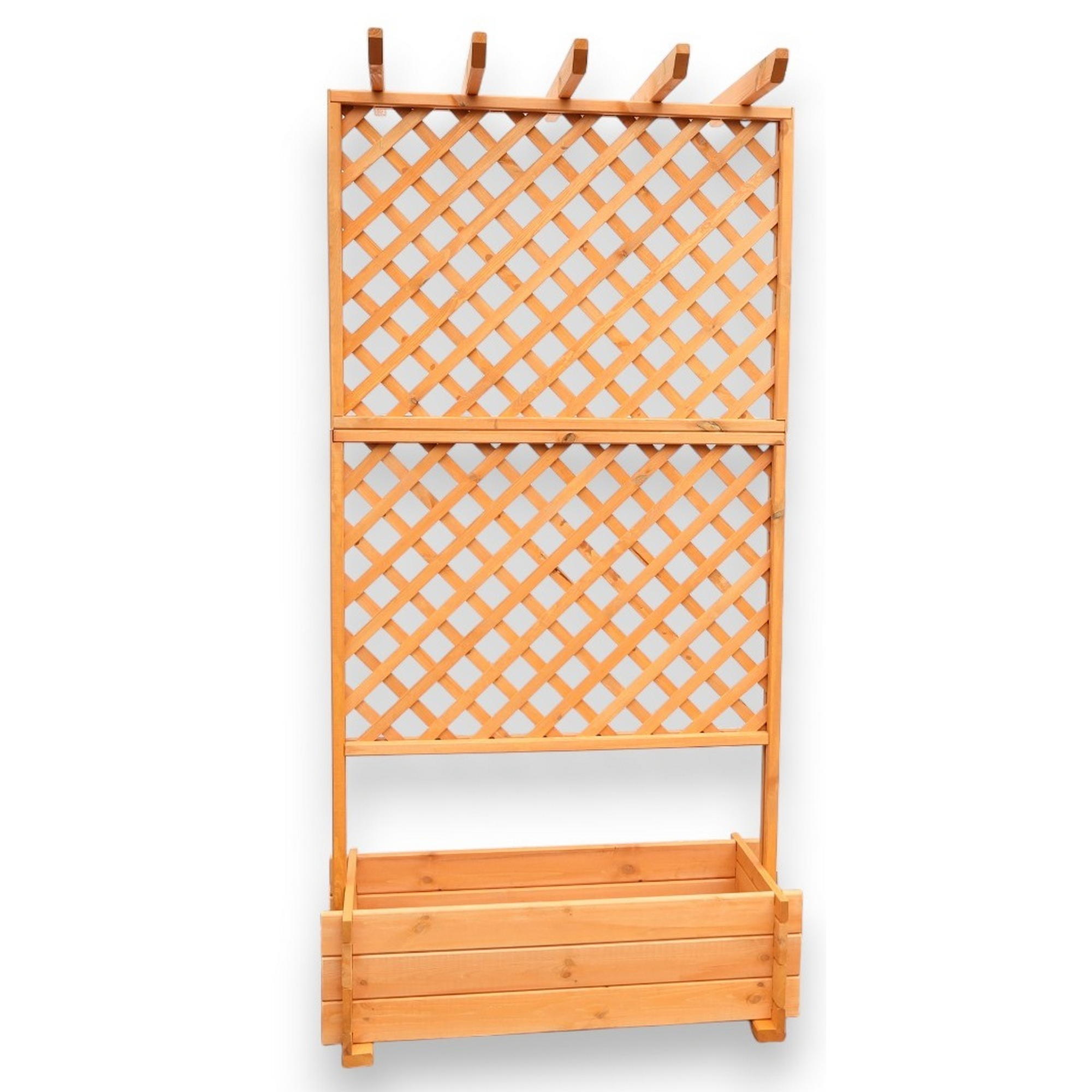Kiehn-Holz Rankkasten mit Pergola Holz honigbraun 102 x 200 x 64,5 cm Bild 2