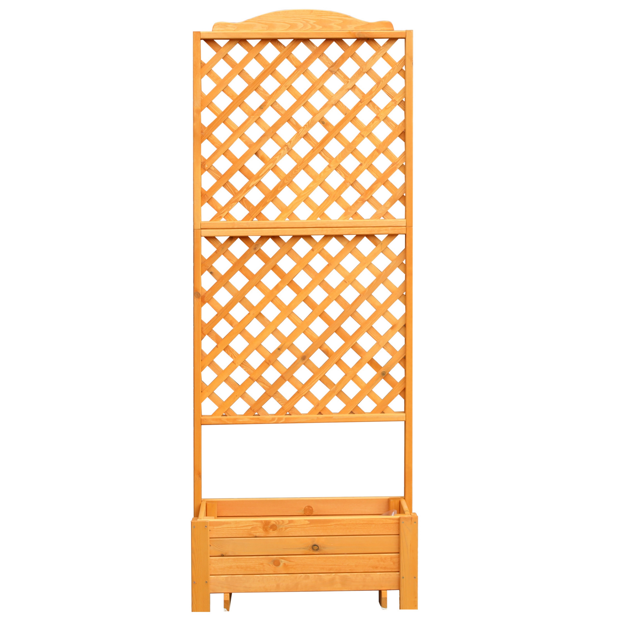 Kiehn-Holz Rankkasten 'Romantica' Holz honigbraun 80 x 210 x 38 cm
