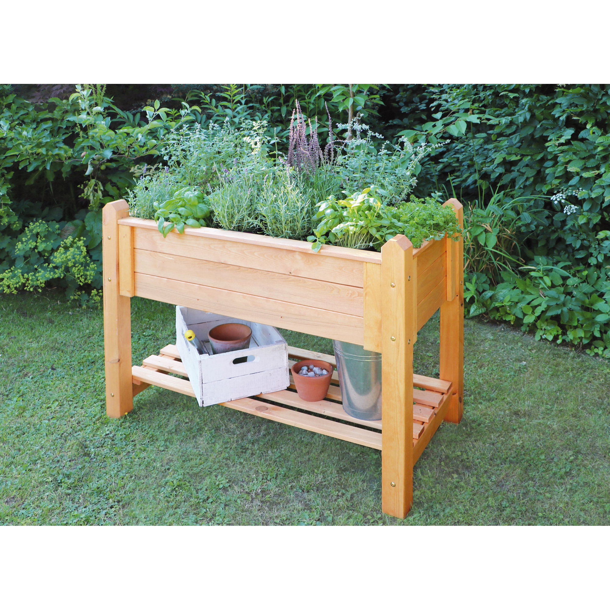 Kiehn-Holz Kräuterbeet honigbraun Kiefernholz 90 x 60 x 84,5 cm Bild 2