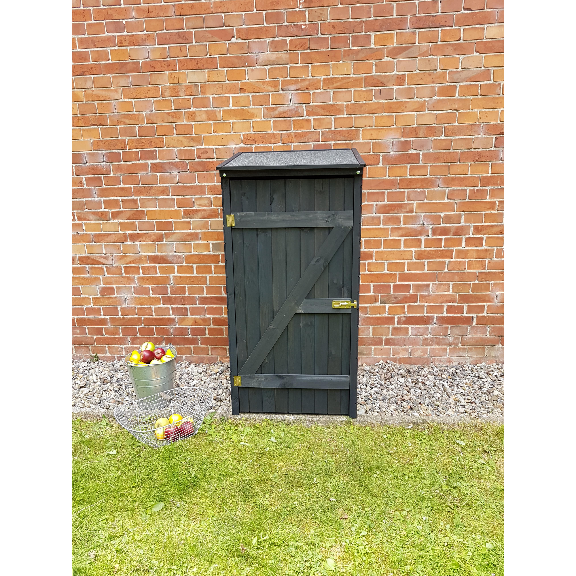 Kiehn-Holz Geräteschrank 'Speyer' Kiefernholz anthrazit 72,5 x 68,6 x 148 cm Bild 3