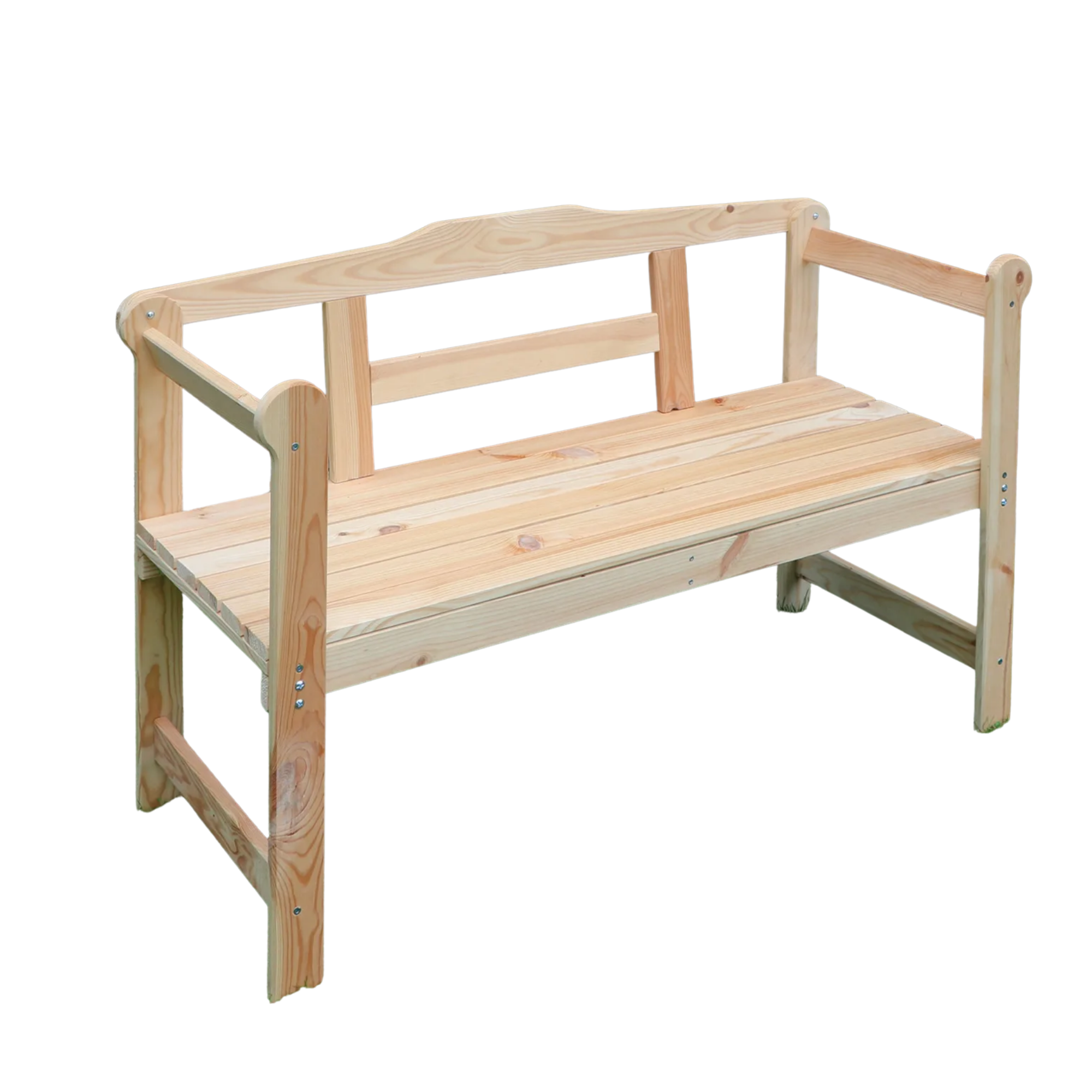 Kiehn-Holz Gartenbank 2-Sitzer Kiefernholz natur 118 x 45 x 78 cm Bild 3