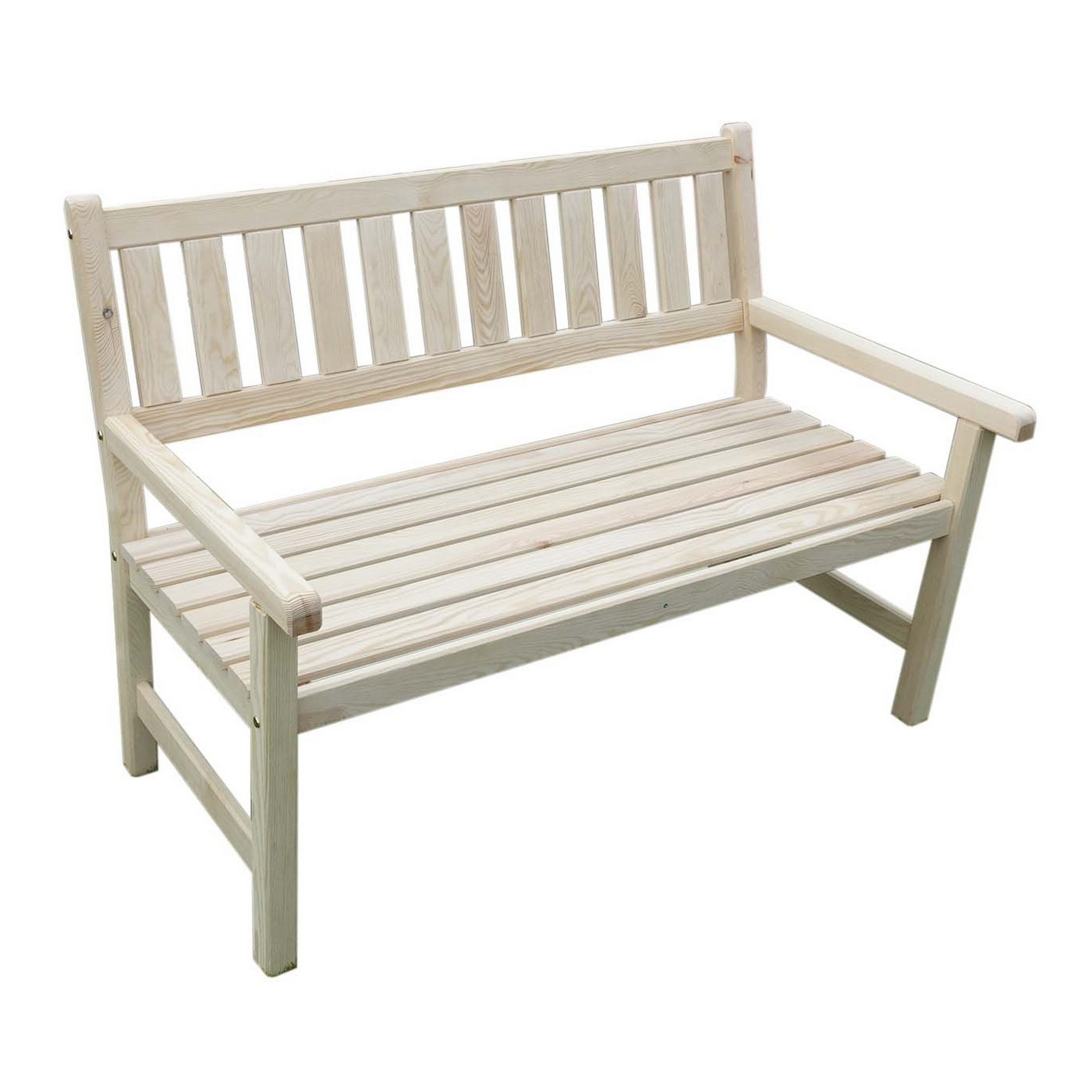 Kiehn-Holz Gartenbank 'Johanna' 2-Sitzer Kiefernholz natur 125 x 71 x 91 cm Bild 2