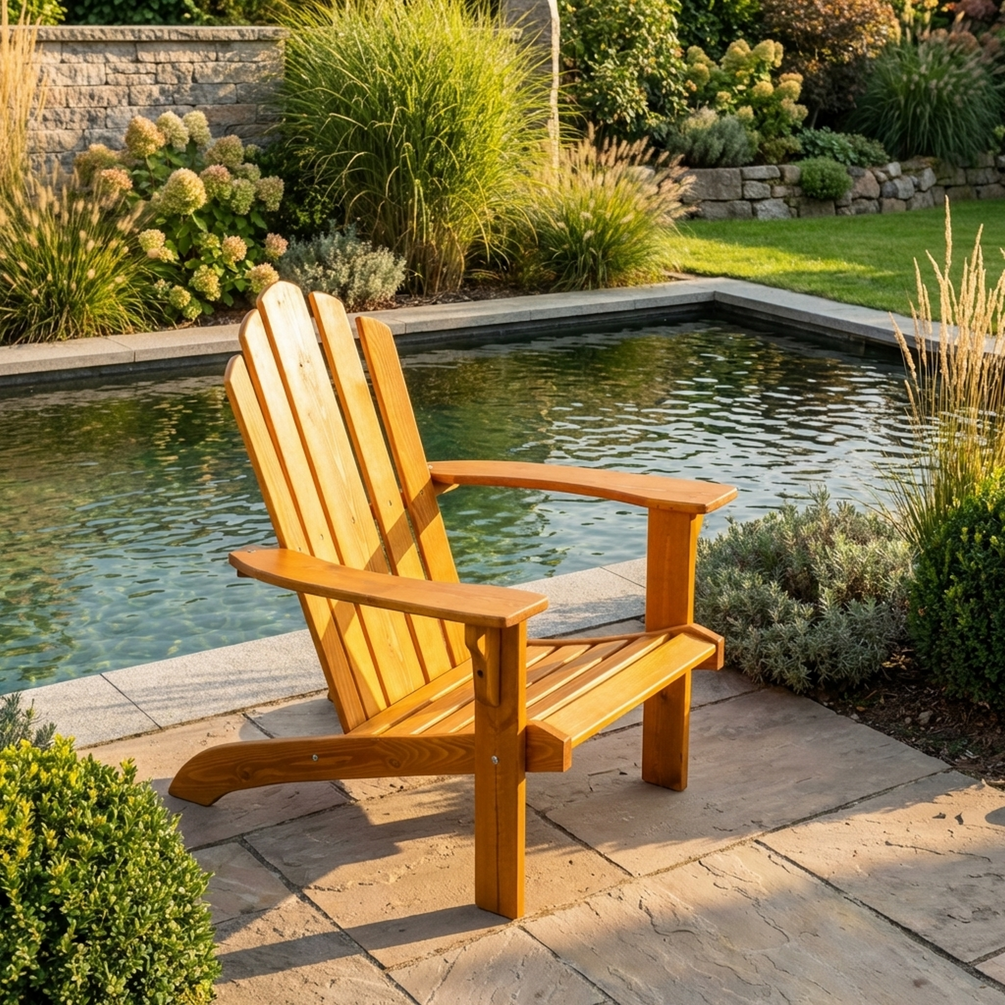 Kiehn-Holz Gartensessel Kiefernholz honigbraun 88 x 76 x 92 cm