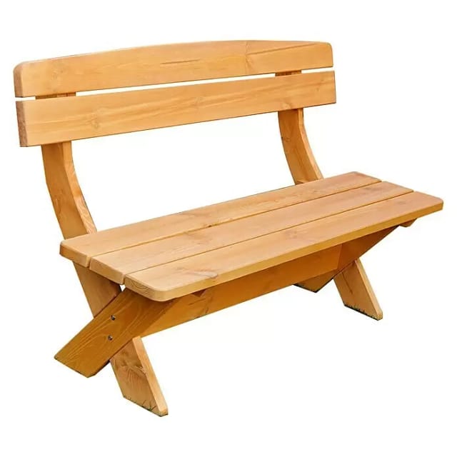 Kiehn-Holz Gartenbank 'München' Kiefernholz honigbraun 150 x 70 x 90 cm