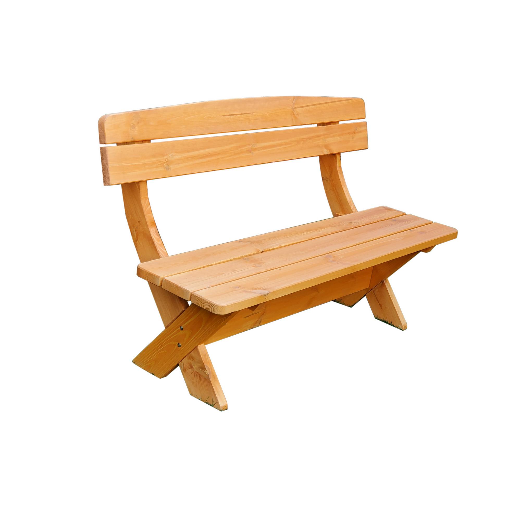 Kiehn-Holz Gartenbank 'München' Kiefernholz honigbraun 150 x 70 x 90 cm Bild 3