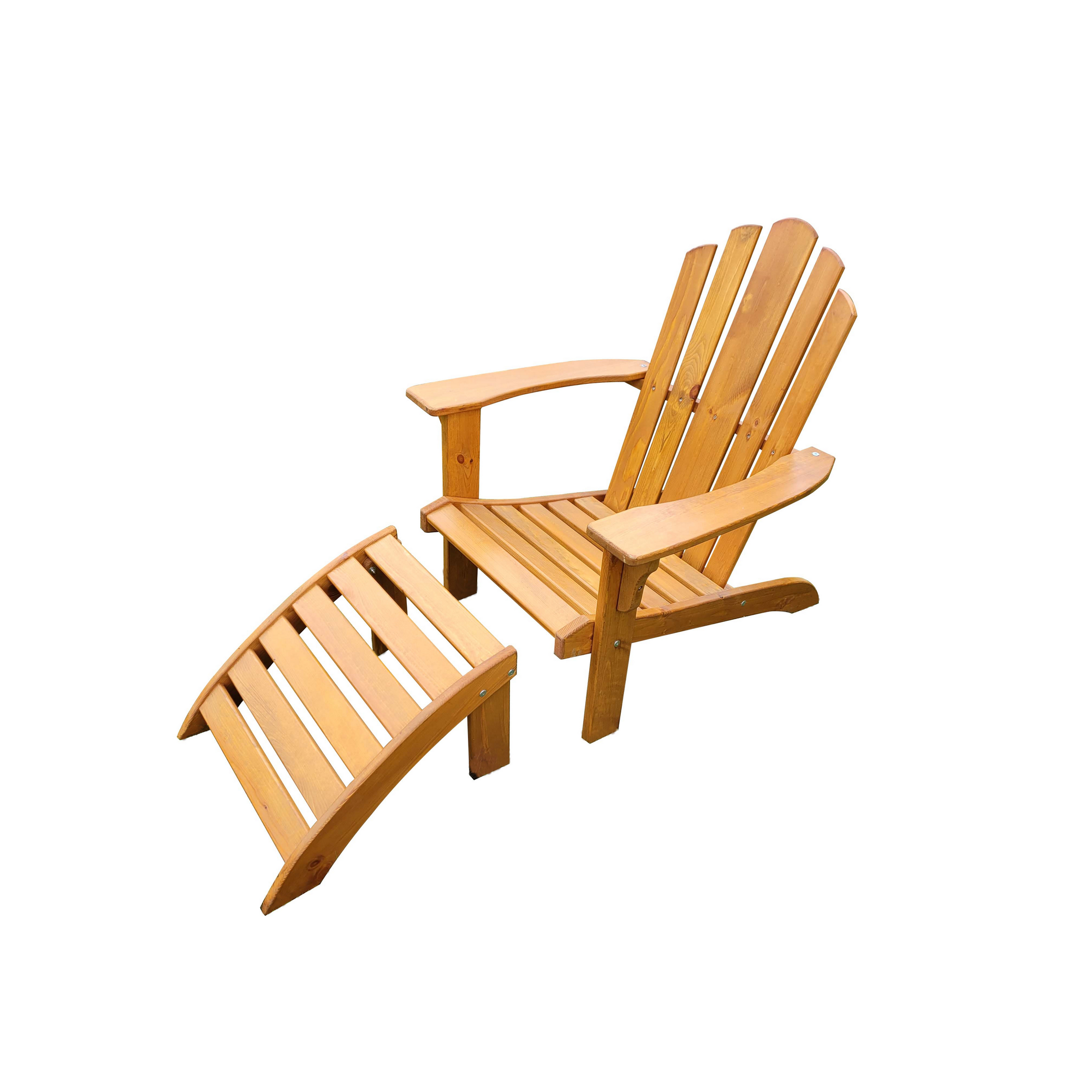 Kiehn-Holz Gartensessel-Set Kiefernholz honigbraun 2-teilig 141 x 76 x 92 cm Bild 2