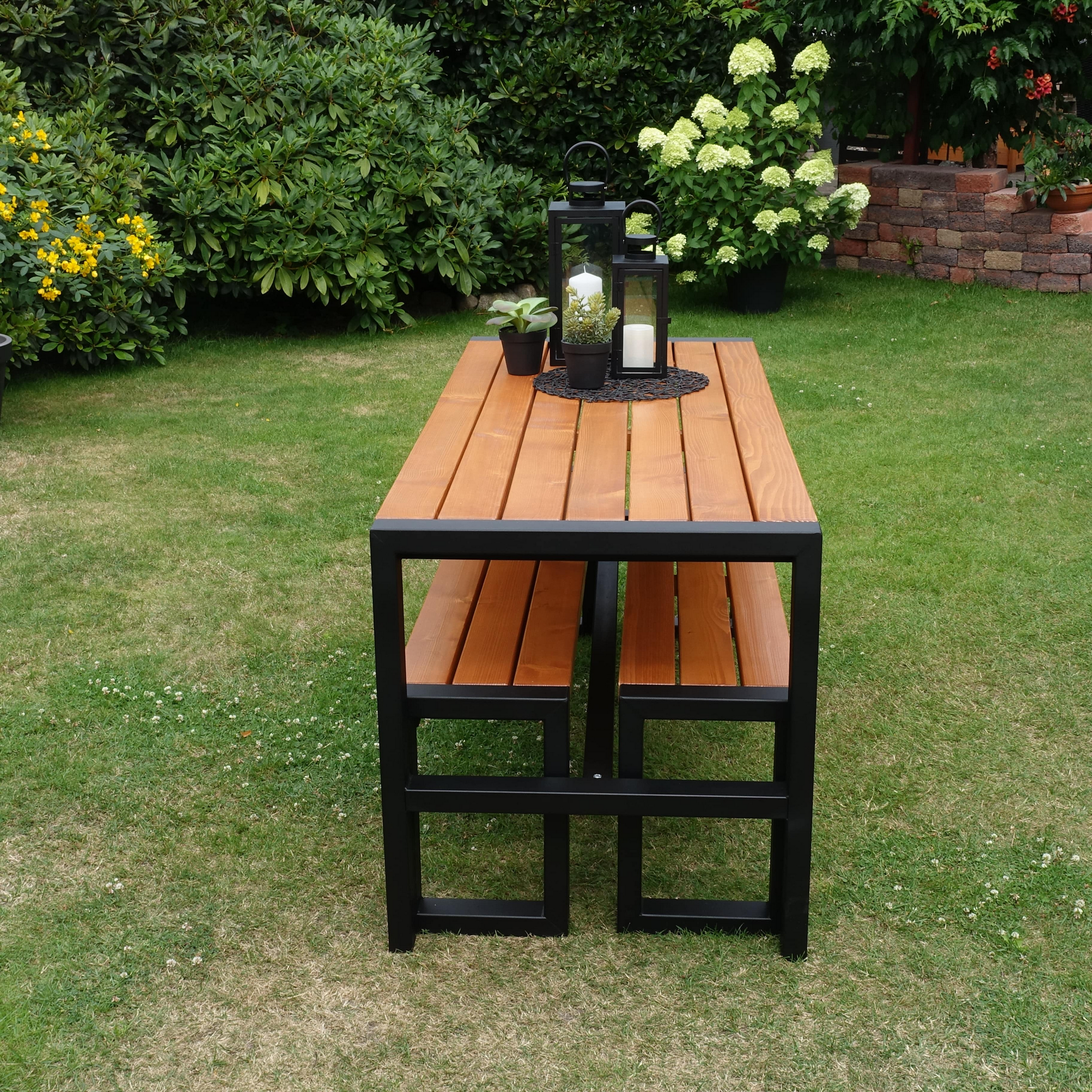 Kiehn-Holz Gartenmöbel-Set 'Sylt' Kiefernholz braun 3-teilig Bild 2
