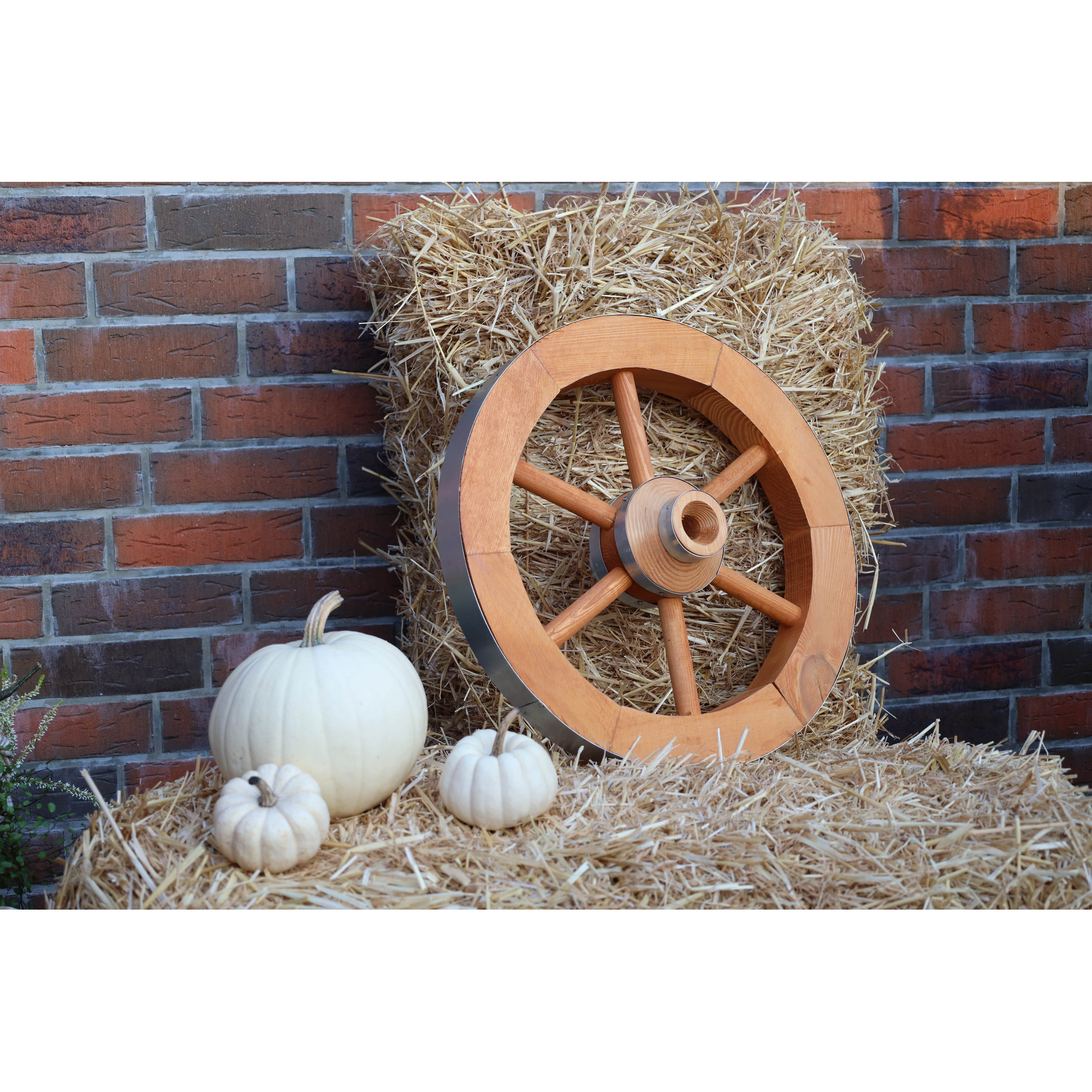 Kiehn-Holz Holzrad Kiefernholz honigbraun Ø 50 x 14 cm Bild 2