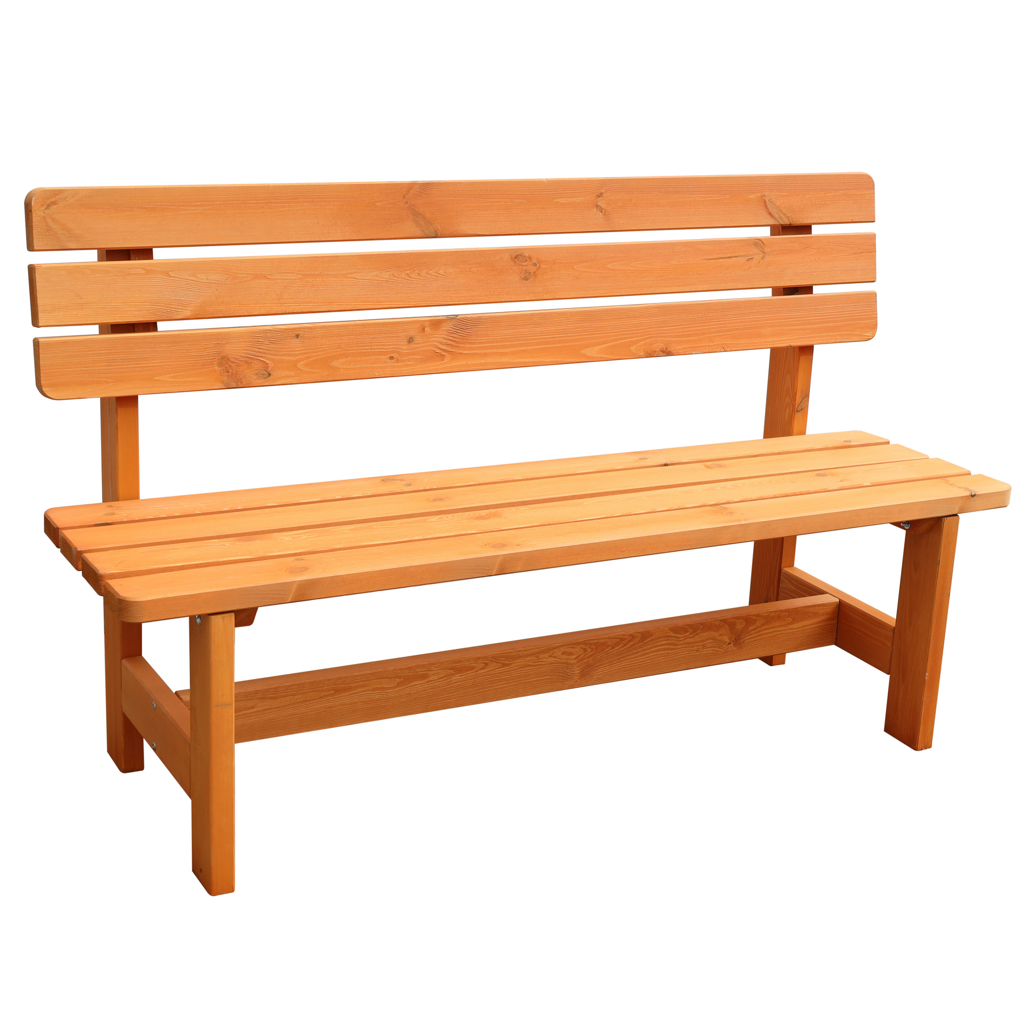 Kiehn-Holz Gartenbank 'Summer' 3-Sitzer Kiefernholz honigbraun 150 x 51 x 90 cm Bild 3