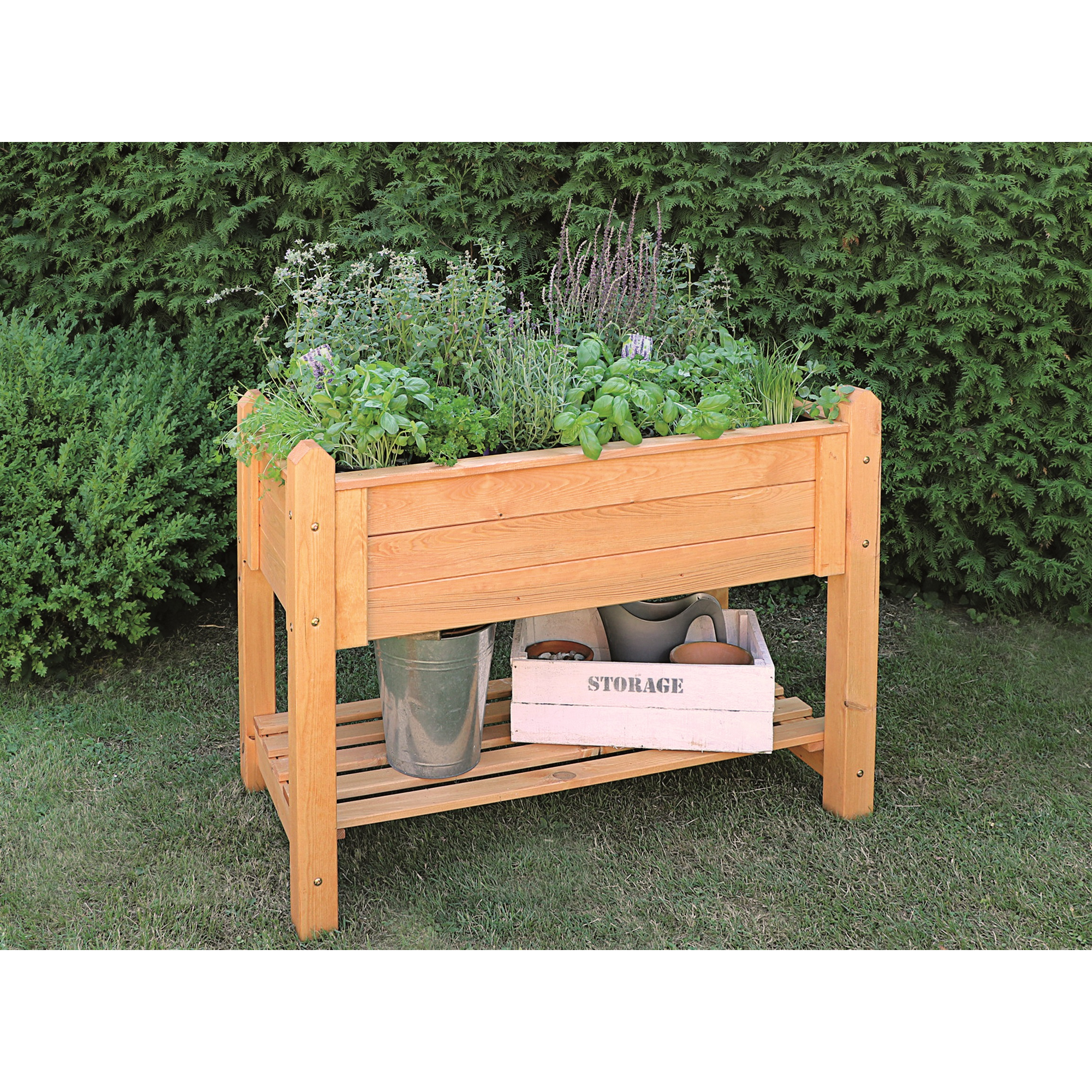 Kiehn-Holz Kräuterbeet honigbraun Kiefernholz 114 x 60 x 84,5 cm Bild 3