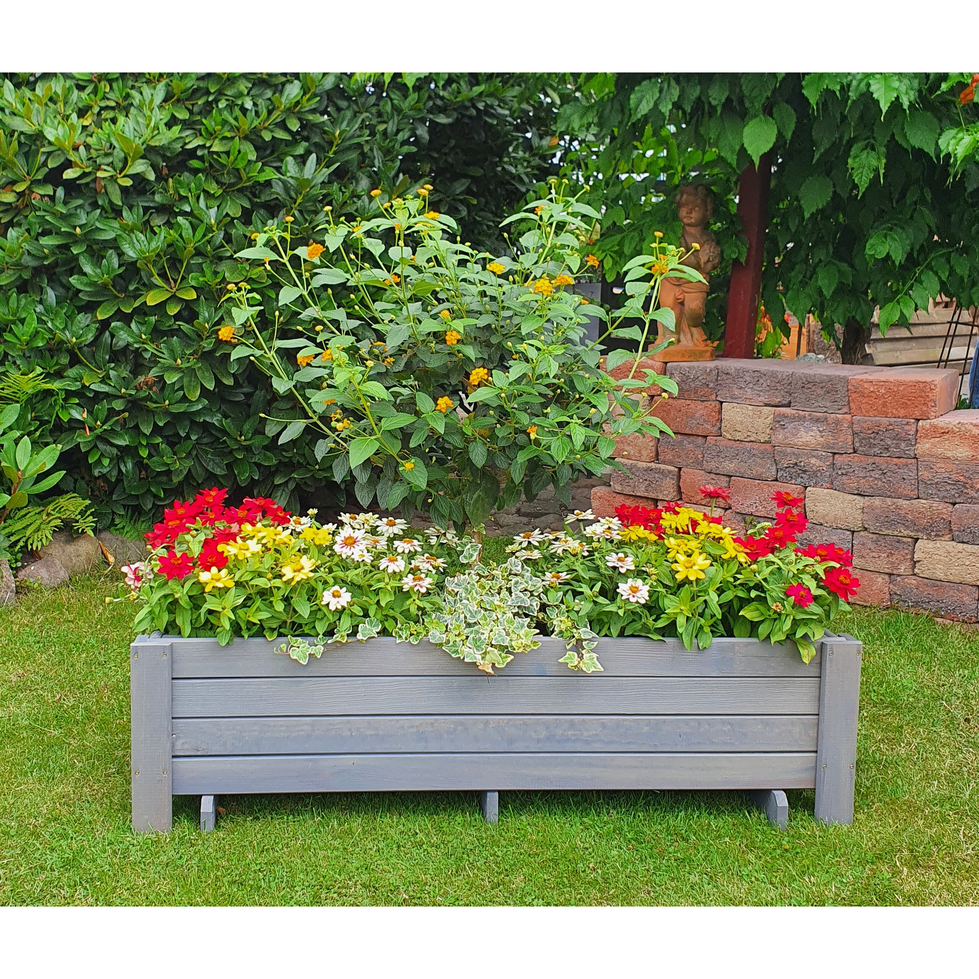 Kiehn-Holz Balkonkasten 'Romantica' Holz grau 78 x 34 x 38 cm Bild 2