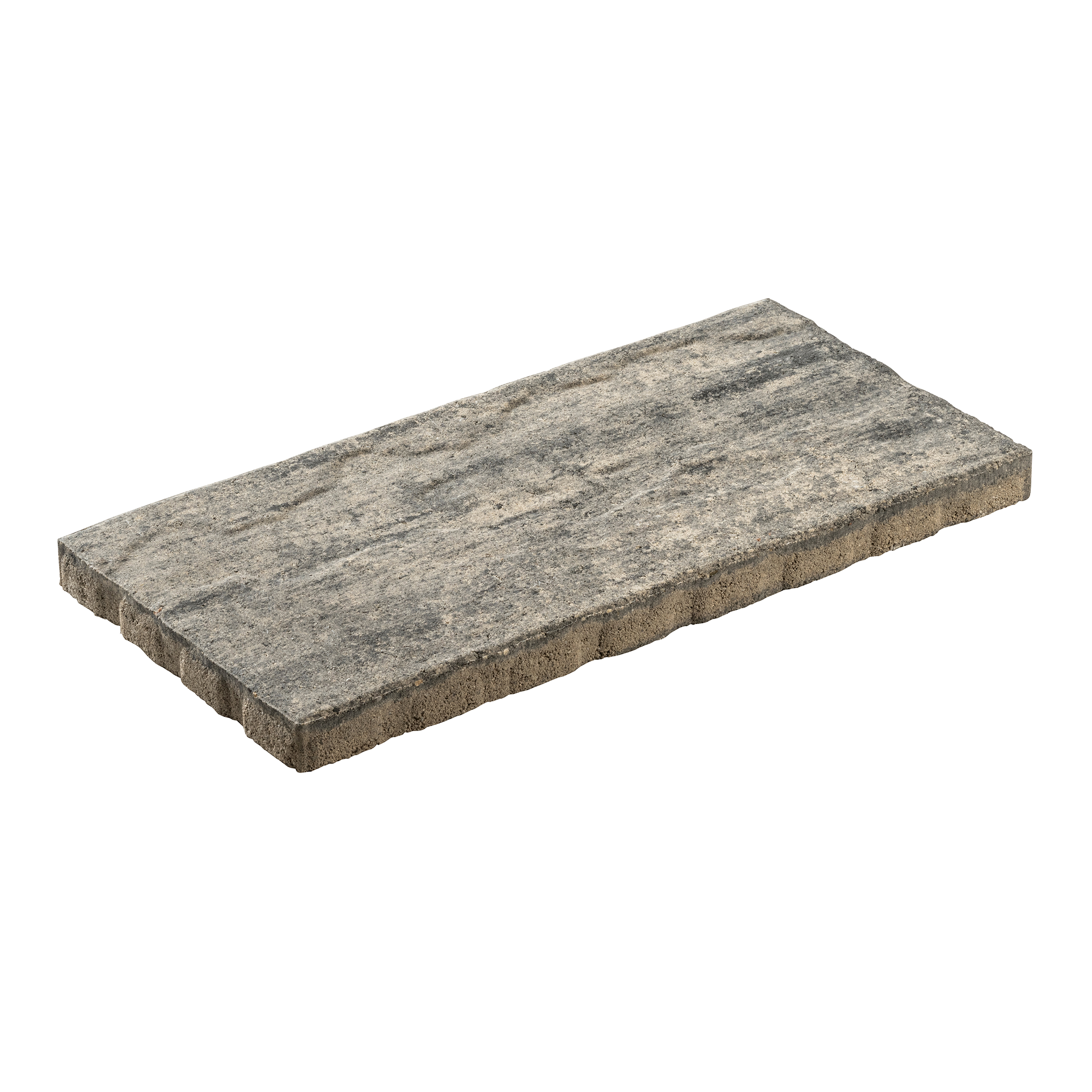 Diephaus Terrassenplatte 'T-Court Glad' Beton weiß/schwarz 48 x 24 x 3 cm