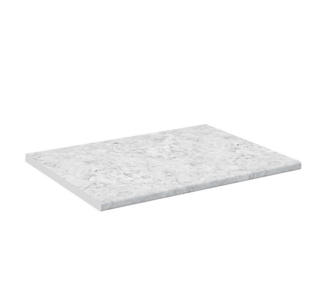 Vicco - Küchenarbeitsplatte R-Line, Marmor Weiß, 80 cm