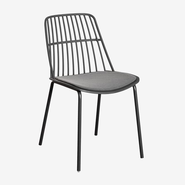 Sklum - Maeba Gartenstuhl Grau Graphit