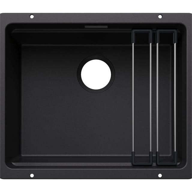 Blanco - Etagon 500 - Silgranitspüle, 53x46 cm, mit Zubehör, schwarz 527754