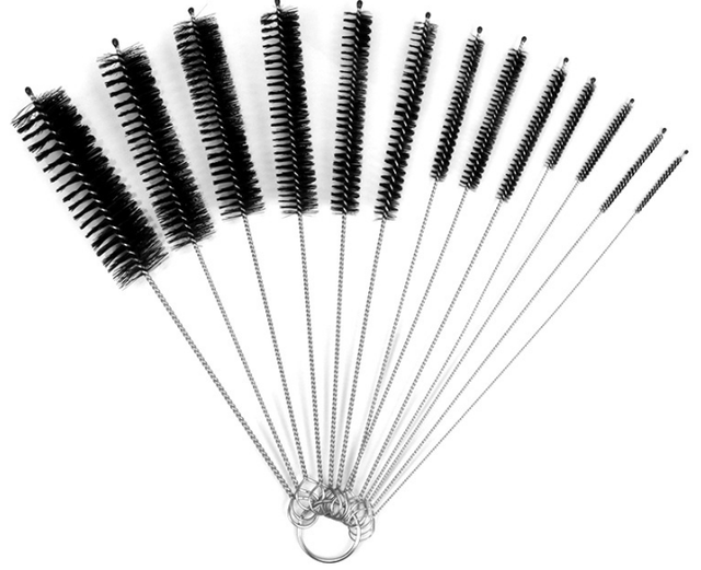 Linghhang - 13-teiliges Set, Rohrreinigungsbürste für Glasflaschen, Babyflaschen, Wasserkocher, Tastaturen, Rohrreinigungsbürsten
