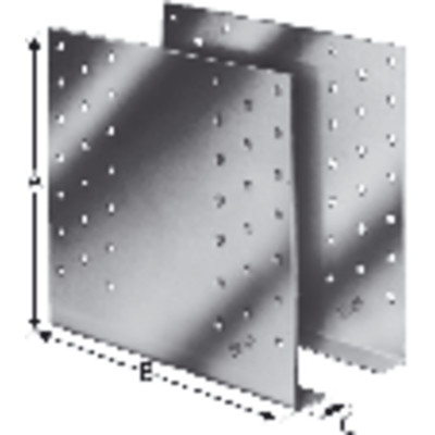 Gerberverbinder Links/Rechts, Stahl verzinkt, GERW 200-B
