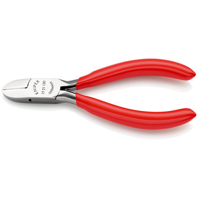 Elektronik-Seitenschneider 77 21 130 spiegelp. kunststoffüberzogen 130mm