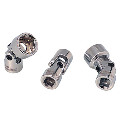 3/8" CHROMEplus Sechskant-Stecknuss mit Gelenk, 14mm