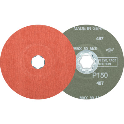 COMBICLICK Korund Fiberscheibe Ø 125 mm A-COOL150 für Edelstahl