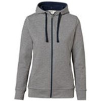 Damen Kapuzenjacke Bonded 255, grau meliert/tinte, Größe 3XL Bild 2